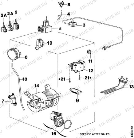 Взрыв-схема стиральной машины Zanussi TL563C - Схема узла Electrical equipment